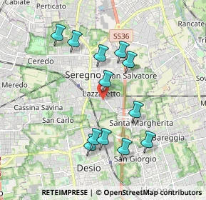 Mappa Via Arrigo Boito, 20831 Seregno MB, Italia (1.79667)