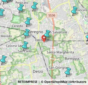 Mappa Via Arrigo Boito, 20831 Seregno MB, Italia (3.29714)