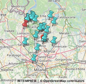 Mappa Via Arrigo Boito, 20831 Seregno MB, Italia (11.568)