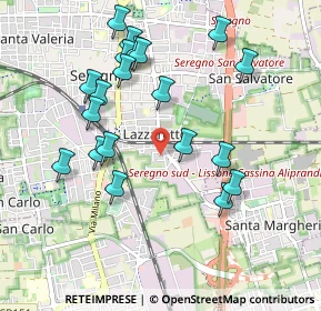 Mappa Via Arrigo Boito, 20831 Seregno MB, Italia (0.9875)