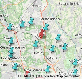 Mappa Via Arrigo Boito, 20831 Seregno MB, Italia (5.769)