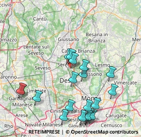 Mappa Via Arrigo Boito, 20831 Seregno MB, Italia (8.93)