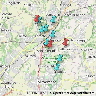 Mappa Via Galileo Galilei, 20866 Carnate MB, Italia (1.44818)