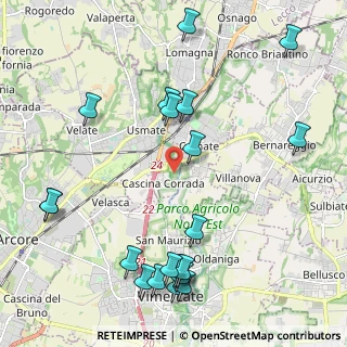 Mappa Via Galileo Galilei, 20866 Carnate MB, Italia (2.6195)