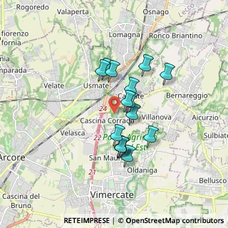Mappa Via Galileo Galilei, 20866 Carnate MB, Italia (1.34)