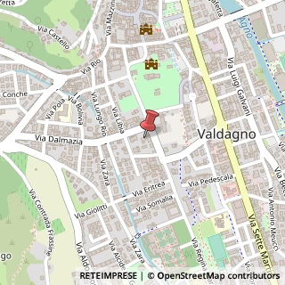 Mappa Via Dalmazia, 1, 36078 Valdagno, Vicenza (Veneto)