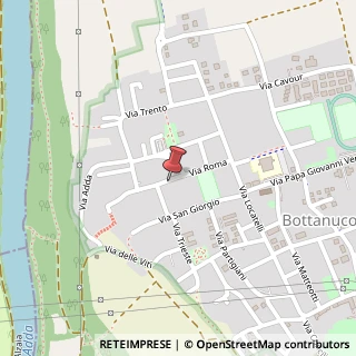 Mappa Via roma 32, 24040 Bottanuco, Bergamo (Lombardia)