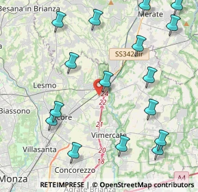 Mappa Via Bernini, 20865 Usmate Velate MB, Italia (5.12375)