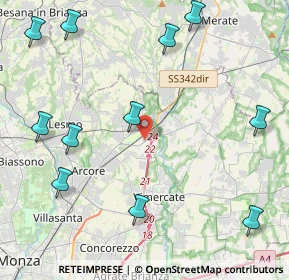 Mappa Via Bernini, 20865 Usmate Velate MB, Italia (5.46455)
