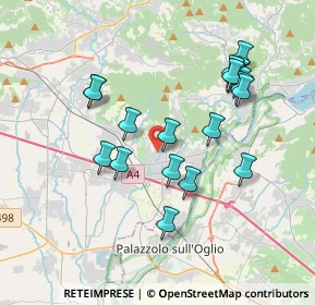 Mappa Via Giovanbattista Moroni, 24064 Grumello del Monte BG, Italia (3.60579)
