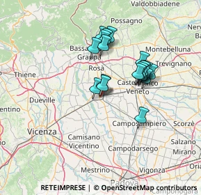Mappa Via Cá Dai Pase, 35013 Cittadella PD, Italia (11.4525)
