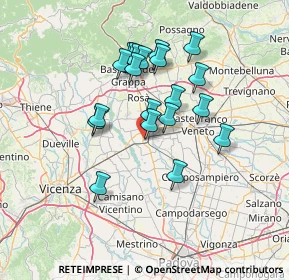 Mappa Via Cá Dai Pase, 35013 Cittadella PD, Italia (11.9175)