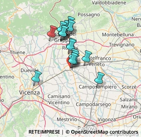 Mappa Via Cá Dai Pase, 35013 Cittadella PD, Italia (10.24684)