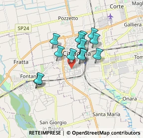 Mappa Via Cá Dai Pase, 35013 Cittadella PD, Italia (1.24077)