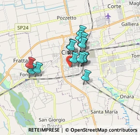 Mappa Via Cá Dai Pase, 35013 Cittadella PD, Italia (1.14867)