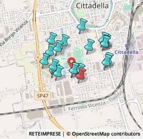 Mappa Via Cá Dai Pase, 35013 Cittadella PD, Italia (0.341)