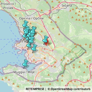 Mappa Via Robert Koch, 34123 Trieste TS, Italia (3.57294)