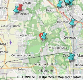 Mappa Via dei Gigli, 20815 Cogliate MB, Italia (3.23)