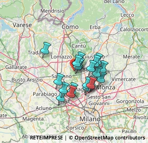 Mappa Via dei Gigli, 20815 Cogliate MB, Italia (9.0725)