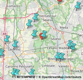 Mappa Via dei Gigli, 20815 Cogliate MB, Italia (6.2895)