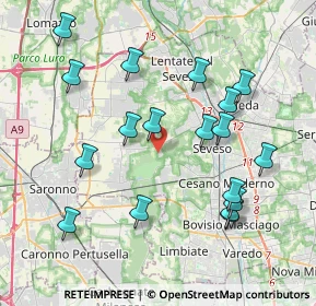 Mappa Via dei Gigli, 20815 Cogliate MB, Italia (4.10444)