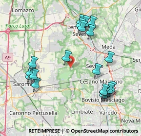 Mappa Via dei Gigli, 20815 Cogliate MB, Italia (4.309)