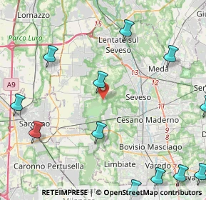 Mappa Via dei Gigli, 20815 Cogliate MB, Italia (6.43714)