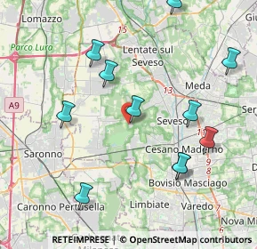 Mappa Via dei Gigli, 20815 Cogliate MB, Italia (4.34636)