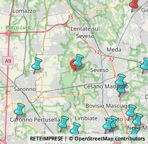 Mappa Via dei Gigli, 20815 Cogliate MB, Italia (7.373)