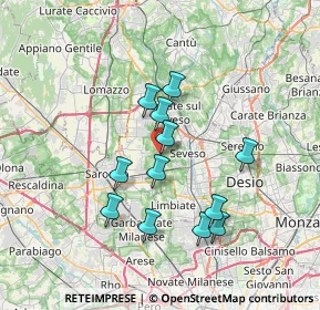 Mappa Via dei Gigli, 20815 Cogliate MB, Italia (6.15)