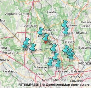 Mappa Via dei Gigli, 20815 Cogliate MB, Italia (6.71643)