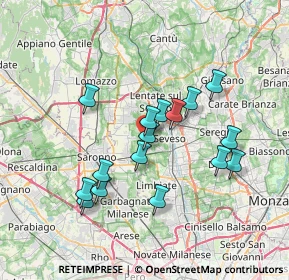 Mappa Via dei Gigli, 20815 Cogliate MB, Italia (6.38813)