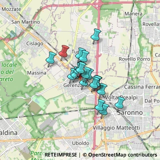 Mappa Via G.P.Clerici, 21040 Gerenzano VA, Italia (1.049)