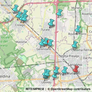 Mappa Via G.P.Clerici, 21040 Gerenzano VA, Italia (2.6235)