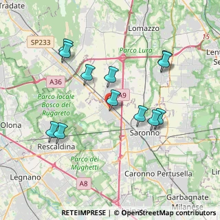 Mappa Via G.P.Clerici, 21040 Gerenzano VA, Italia (3.76083)