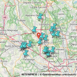 Mappa Via G.P.Clerici, 21040 Gerenzano VA, Italia (7.042)