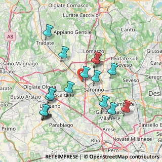 Mappa Via G.P.Clerici, 21040 Gerenzano VA, Italia (7.78412)