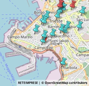 Mappa Via di Calvola, 34143 Trieste TS, Italia (1.0915)
