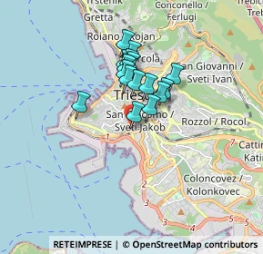 Mappa Via S. Marco, 34144 Trieste TS, Italia (1.175)