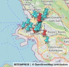 Mappa Via S. Marco, 34144 Trieste TS, Italia (1.211)