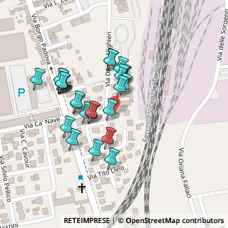 Mappa Via D.Alighieri, 35013 Cittadella PD, Italia (0.09259)