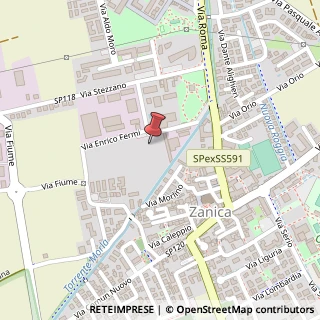 Mappa Via Enrico Fermi, 14, 24050 Zanica, Bergamo (Lombardia)