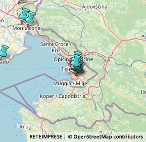 Mappa Via della Tesa, 34138 Trieste TS, Italia (17.42929)