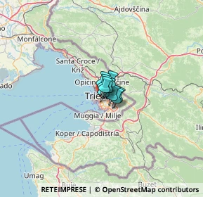 Mappa Via della Tesa, 34138 Trieste TS, Italia (15.47636)