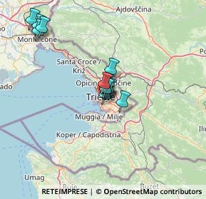 Mappa Via della Tesa, 34138 Trieste TS, Italia (10.73667)