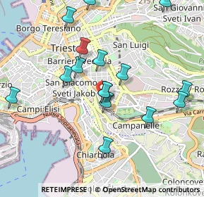Mappa Via della Tesa, 34138 Trieste TS, Italia (0.98125)