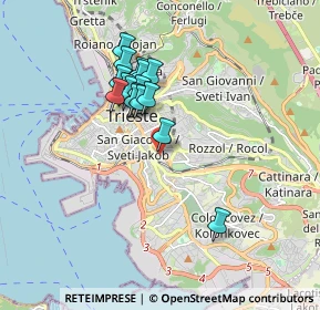 Mappa Via della Tesa, 34138 Trieste TS, Italia (1.4575)