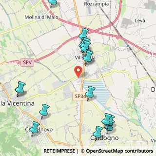 Mappa Via della Tecnica, 36030 Villaverla VI, Italia (2.9795)