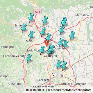 Mappa Via della Tecnica, 36030 Villaverla VI, Italia (6.99)
