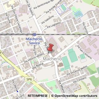 Mappa Via Italia, 13, 20846 Macherio, Monza e Brianza (Lombardia)